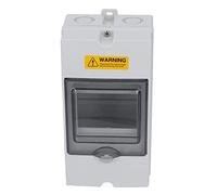 LUCKDANO Retardant Distribution Box, Impact Resistant Junction Box with Transparent Cover, for Indoor Outdoor Electrical Communication Fire Fighting Equipment (4 Slots)