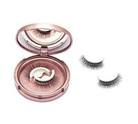 LUCKDANO Reusable Self Adhesive False Eyelashes No Glue Needed Washable Looking Lashes with Replaceable Adhesive Strips for Bigger More Charming Eyes (Slim style)