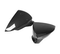LUCKDANO SEAT Mk3 Wing Replaceable Side Mirror Covers for SEAT Mk3 5F ST FR, Compatible with 2013-2019 Models, Mk5 2017-2020 Models, and KJ7 2017-2020 (Carbon Fiber Style)