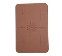 LUCKDANO Sewing Machine Mat, Sewing Supplies Mat PU Rubber Material Approx. 40x60x0.5cm / 15.7x23.6x0.2in for a Thoughtful Gifts for Anyone Who Loves to Sew (Golden Brown)