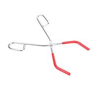 LUCKDANO Sheutsan Beaker Tongs Steel Flask Clamp/Holder Chemistry Clamp Accessory for Laboratory Supplies - High Polished Finish, Sturdy Steel Construction, Non-Slip Sleeve, 250mm Length