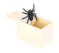 LUCKDANO Simulation Fake Spider Box Prank Toy - Realistic Jumping Spider Trick - Perfect for Halloween & April Fool's Day Safe, Durable, and Fun Gift Ideal for Parties