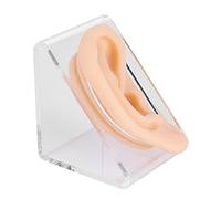 LUCKDANO Soft Silicone Ear Model, Soft Feelings Simulation Ear Acupuncture Practice Model for Hospital, Home, Office Teaching