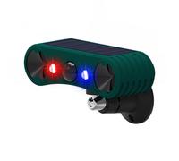 LUCKDANO Solar Strobe Light with Motion Sensor Alarm - Timed Human Body Induction Infrared Alarm Light - IP55 , Energy-Saving, Outdoor Security Device for Home & Farm