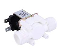 LUCKDANO Solenoid Valve Inlet G1/2 NC Plastic Electric Solenoid Valve - Normally Closed Inlet for Reliable Control - High Pressure Tolerance, Easy Installation, and Versatile Power (AC220-240V)