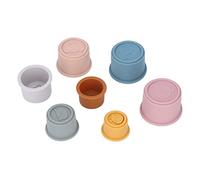 LUCKDANO Stacking Cups, Cup Stacking Set Speed Toys Splashing Bath Toys (Animal stacked cups)
