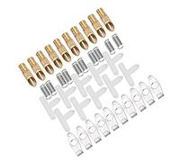 LUCKDANO Stainless Steel Automatic Waterer Set 10 Pcs for Rabbit Rat Ferrets Convenient Smooth Surface Pet Waterer (Duckbilly white)