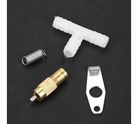 LUCKDANO Stainless Steel Automatic Waterer Set 10 Pcs for Rabbit Rat Ferrets Convenient Smooth Surface Pet Waterer (Round mouth white)