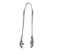LUCKDANO Sugar Tongs for Sugar Cubes, Cocktail Tongs Ice for Large Ice Cubes with a Unique Eagle Claw Design Stainless Steel Claw for Easy Gripping of and Other (Plated Black)