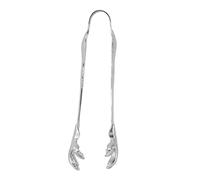 LUCKDANO Sugar Tongs for Sugar Cubes, Cocktail Tongs Ice for Large Ice Cubes with a Unique Eagle Claw Design Stainless Steel Claw for Easy Gripping of and Other (Silver Color)