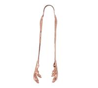 LUCKDANO Sugar Tongs for Sugar Cubes, Cocktail Tongs Ice for Large Ice Cubes with a Unique Eagle Claw Design Stainless Steel Claw for Easy Gripping of and Other (Plated Copper)