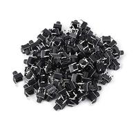 LUCKDANO Tactile Switches, Mini Micro Tact Switch Accessories Momentary Tactile Push Button Switch 6 X 6 X 7mm 100pcs for PCB Applications