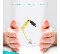 LUCKDANO The GameBoy Advance Portable LED Light Is a Flexible White -shaped Lamp That Requires No Batteries and Is Directly Powered, Allowing You to Adjust The Viewing Angle for