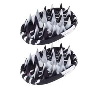 LUCKDANO This 2-Pack of Silicone Shampoo Brush Heads is Ergonomically Designed for Deep Scalp Cleansing and is Suitable for All Hair Types. : 10x6x3.5cm