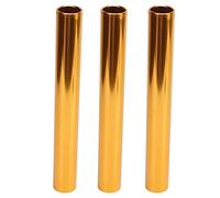 LUCKDANO Track Batons, Relay Batons For Track And Field And Field Running Race 3Pcs Aluminum Alloy Relay Race Equipments Outdoor Running (Gold)