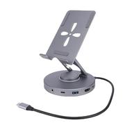 LUCKDANO USB C Tablet 10-in-1 Tablet Docking Station with Rotating Stand, Hub, 4K High-definition Video Multimedia, High-efficiency 100W PD Charging, and Steam Deck