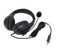 LUCKDANO USB Headset with USB Headset with Mic Gooseneck Microphone Rod Noise Reduction for Students Listening and Speaking, Perfect for Exams, Long-Lasting Comfort with Adjustable Volume