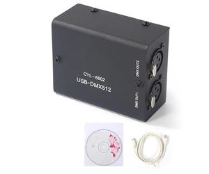 LUCKDANO USB to DMX512 LED Light Control Module | Compact Decoder with User Manual and CD | Ideal for Stage Lighting Control