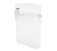 LUCKDANO Water Proof ID Water Proof ID Badge Holder with Whistle Lanyard, Clear Hard Plastic Card Case for Cash, Credit Cards & Key Cards, Ideal for Outdoor Activities (Transparent White)