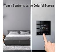 LUCKDANO WiFi Smart Thermostat - Weekly Programmable Touch Control, Mobile APP & Voice Control Compatible with - Ideal for Home Water Heating & Energy Savings (Electric Floor Heating)