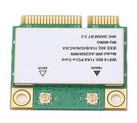LUCKDANO Wireless Net Card - 2.4G/5G Dual Band 2974M WiFi6 with MU MIMO Technology for Laptops - High Speed Up to 2400Mbps Mini PCIe Compatible