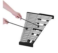 LUCKDANO Xylophone, Melodica Instrument Glockenspiel with Mallets Percussion Musical Instrument with Carrying Bag 32 Note Xylophone Educational Glockenspiel Wooden Base Solid Aluminum