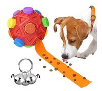 luckdoor Interactive Dog Toys Snuffle Ball Encourage Natural Foraging Skills,Slow Food Training to Relieve Boredom and Stimulating,Cloth Strip with Hidden Food Dog Puzzle Toys for Medium Small Dogs