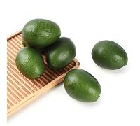 Luckforest Artificial Avocados, 6Pcs Simulation Avocados Fake Fruits for Home Kitchen Fruit Model Table Decor Photography Props