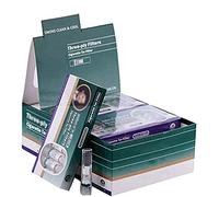 LUCKFY Cigarette Filters - Cigarette Holder - Triple Health Anti Tar Filter Tips Slim for Slim Cigarettes and Roll Ups Disposable,12 Packs x 10-filters,Male