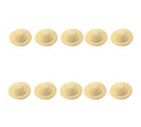 LUCKGONI 10Pcs Unfinished Soft Fabric Hat 5.8cm Unpainted Hats for Kid Adult Handmade Art Project Craft Sewing Accessories