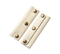 LUCKGONI 2 Pieces Leather Handle Wrap for Handbags Bucket Bags Luggage Grips with Buckle Suitcase Bag Handle Covers Sleeve