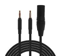 LUCKGONI 4Pin Balanced Cable for Hifiman Arya Sundara Ananda HE400SE Headphones 4Pin to Double 3.5mm Headset Cable Replacement