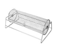 LUCKGONI Combined Whirling Barbecue Basket for Excellent Grilling Vegetables and Meats Large Size Dishwasher Safe 304 Rustless