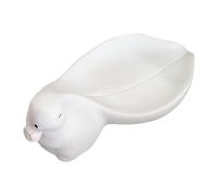 LUCKGONI Creative Rabbits Design Resin Soap Dish Big Ear Box For Bathroom Countertop Decoration Storage