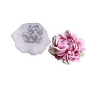 LUCKGONI Flower Fondant Cake Mold for Cake Decorating Cupcake Toppers Candle Making Handmade Soap Mold 3D Flower Silicone Mould
