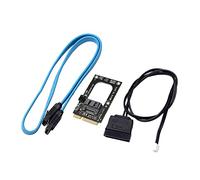LUCKGONI sata cable mSATA to Sata Converter Card Sata to 7-Pin Sata Adapter Full-high Half-size for 2.5" 3.5" SSD + 50cm Sata Cable