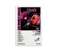 Lucki Poster Sx Mney Drgs Album Cover Poster for Room Aesthetic Canvas Wall Art Bedroom Decor 16x24inch(40x60cm)