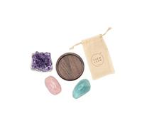 Luckies Healing Crystals | Calming Crystals And Gemstones | Ideal Spiritual Gifts For Women | Worry Stones & Crystal For Beginners | Includes Amethyst Crystal Rose Quartz & Aquamarine