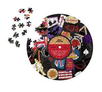 Luckies - Jigsaw Puzzle | Vinyl Records Shaped Jigsaw Board Game | Retro Inspired Wall Art & Wall Hanging | 200 Piece Jig saw Puzzles | Mindfulness Gifts For Women & Men | Rock Legends