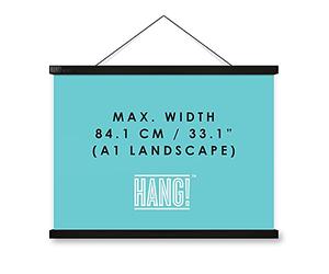 Luckies Magnetic Poster Hanger | Poster Hangers | A1 Frame Hangers | World Map Frame | Scratch Maps Hanging Frames | Wall Art Display | Wooden Frames | Maps Hanger | Picture Hanging | Map Holder