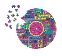 Luckies of London | Jigsaw Puzzle | Vinyl Records Shaped Jigsaw Board Game | Retro Inspired Wall Art & Wall Hanging | 200 Piece Jigsaw Puzzles | Mindfulness Gifts For Women & Men | Pop Stars