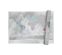 Luckies of London | Scratch Off Map Platinum Edition | World Map Scratch Art | Personalised Scratch Posters | World Map Wall Art | The Original Scratch Map Creators