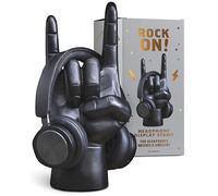 Luckies of London Rock On Headphone Stand | Headset Stand & Holder | Cable Management Desk Organiser | Black