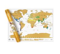 Luckies Scratch Map | Scratch Off World Map | World Travel Maps Frame | Countries Visited Maps | Scratchable Poster with Tube | Detailed Europe & US States Poster | Scratchable Wall Pin Board | Large