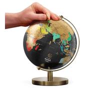 Luckies - Scratch Map World Globe | Scratch Off World Map | Globes For Adults | Scratching Off Maps & Travel Maps| Desk Gadgets For Men & Desk Decor | Travel Gifts For Men | Large Globe