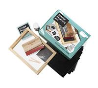 Luckies - Screen Printing Kit | Arts and Crafts for Adults | Screen Printing Art Supplies | Make Your Own Arts and Crafts for Kids | Craft Kit with Print Ink | Squeegee & Stencils