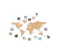 Luckies - World Map Pin Board | Pin Board World Map with Drawing Pins | Cork Boards Maps of The Worlds for Travel Memories | Worlds Maps Wall Art Cork Boards for Home Decor | Travel Gifts