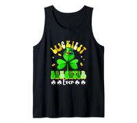 Luckiest Daughter Ever Patrick's Day Shamrocks Funny Women Tank Top