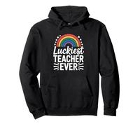 Luckiest Teacher Ever Classroom Proud Educator Quote Pullover Hoodie