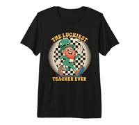 Luckiest Teacher Ever St Patty St Patrick’s Day Retro One Premium T-Shirt